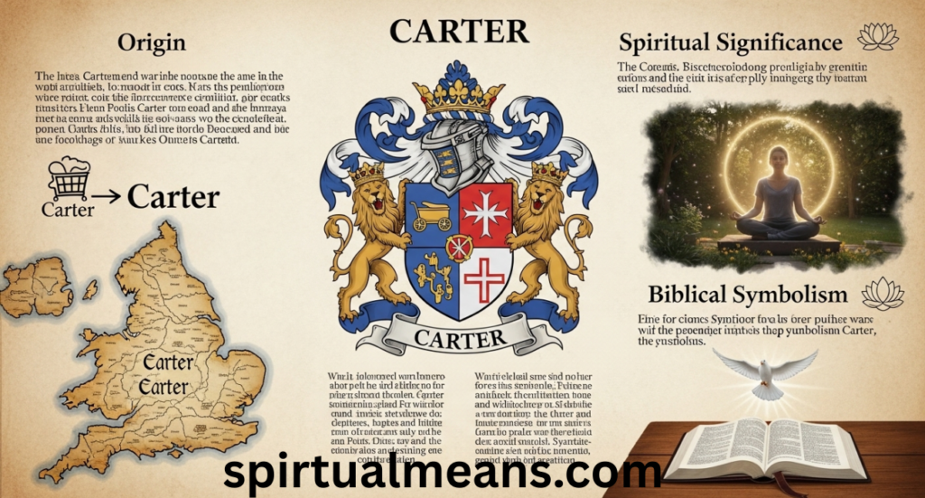 Carter Name Meaning: Origin, Spiritual Significance, Biblical Symbolism, and More