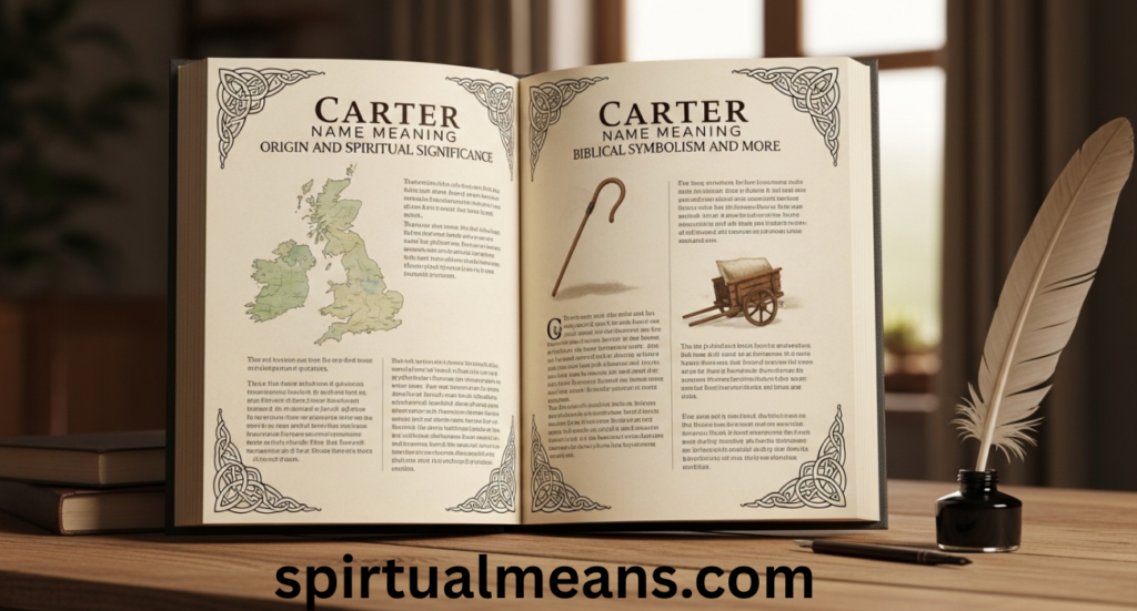 Carter Name Meaning: Origin, Spiritual Significance, Biblical Symbolism, and More