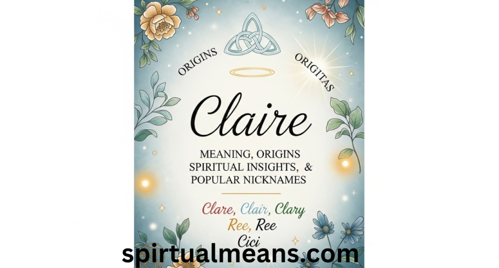 Claire: Meaning, Origins, Spiritual Insights, and Popular Nicknames