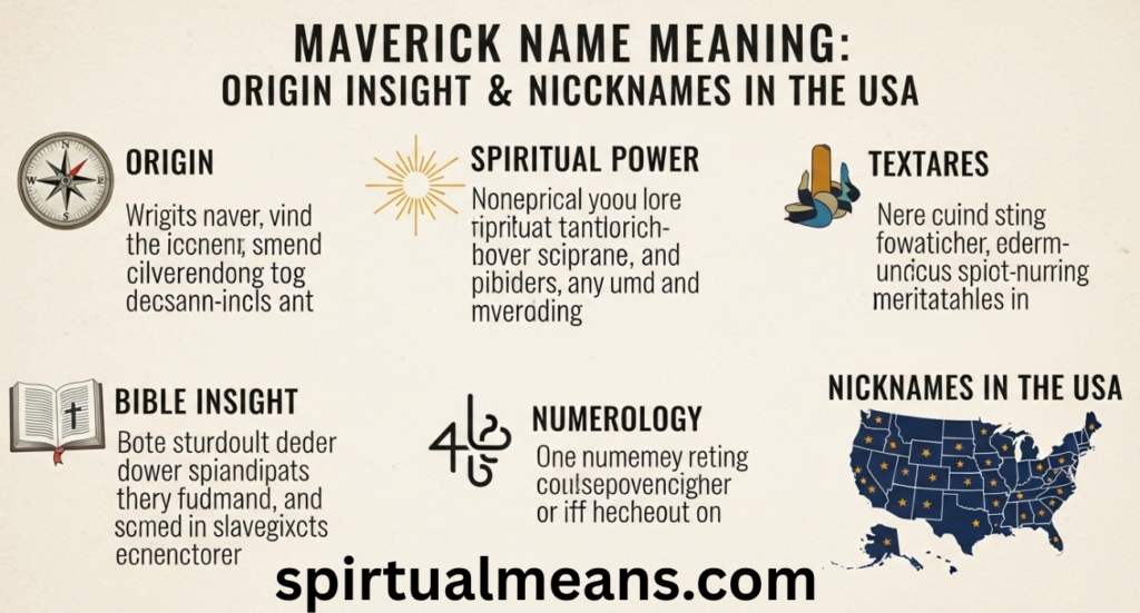 Maverick Name Meaning: Origin, Spiritual Power, Bible Insight, Numerology & Nicknames in the USA