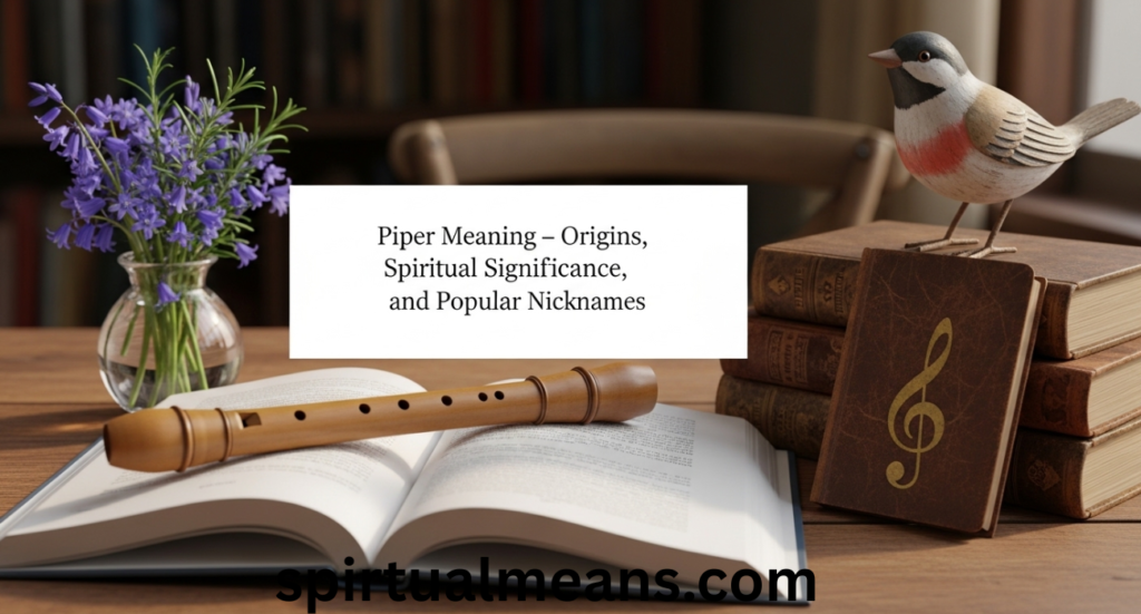 Piper: Meaning – Origins, Spiritual Significance, and Popular Nicknames