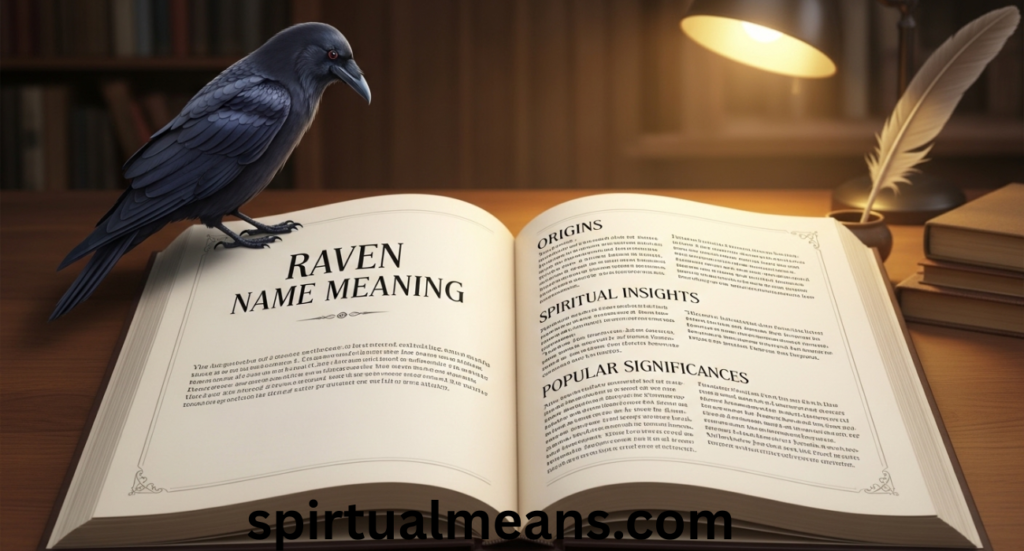 Raven Name Meaning: Origins, Spiritual Insights, Biblical Significance & Popular Nicknames