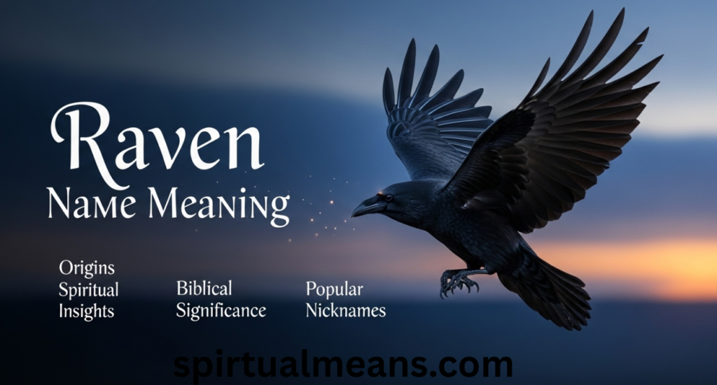Raven Name Meaning: Origins, Spiritual Insights, Biblical Significance & Popular Nicknames