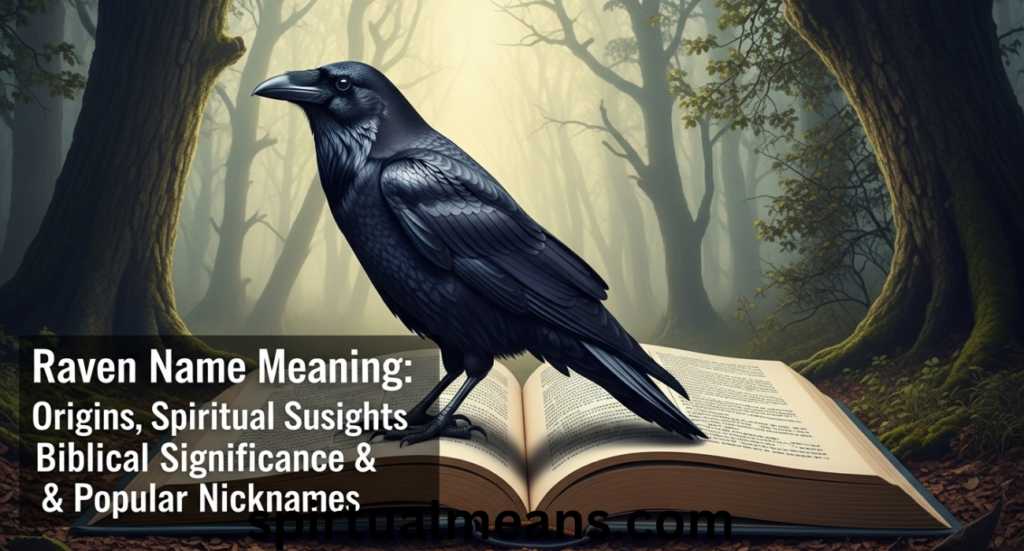Raven Name Meaning: Origins, Spiritual Insights, Biblical Significance & Popular Nicknames