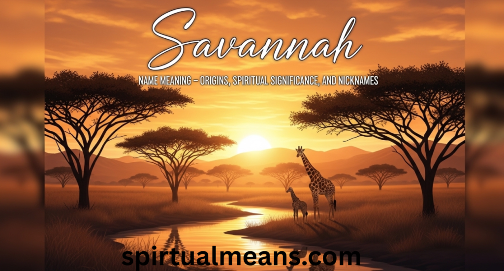 Savannah: Name Meaning – Origins, Spiritual Significance, and Nicknames