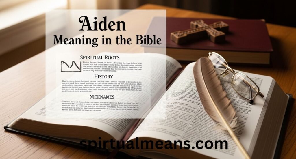 Aiden Meaning in Bible: Spiritual Roots, History, and Nicknames