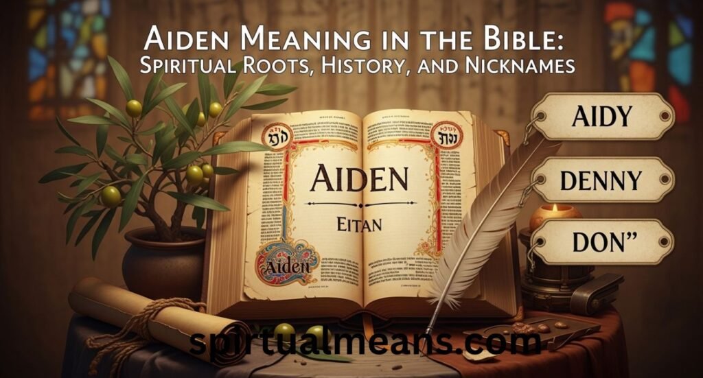 Aiden Meaning in Bible: Spiritual Roots, History, and Nicknames