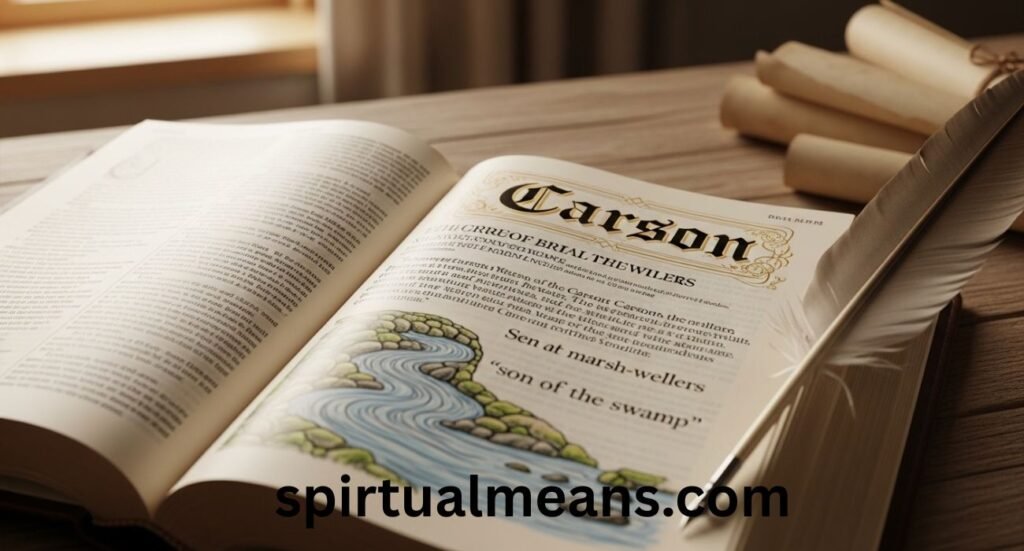 Carson Meaning in Bible: Discover Its Origins, Symbolism, and Spiritual Significance