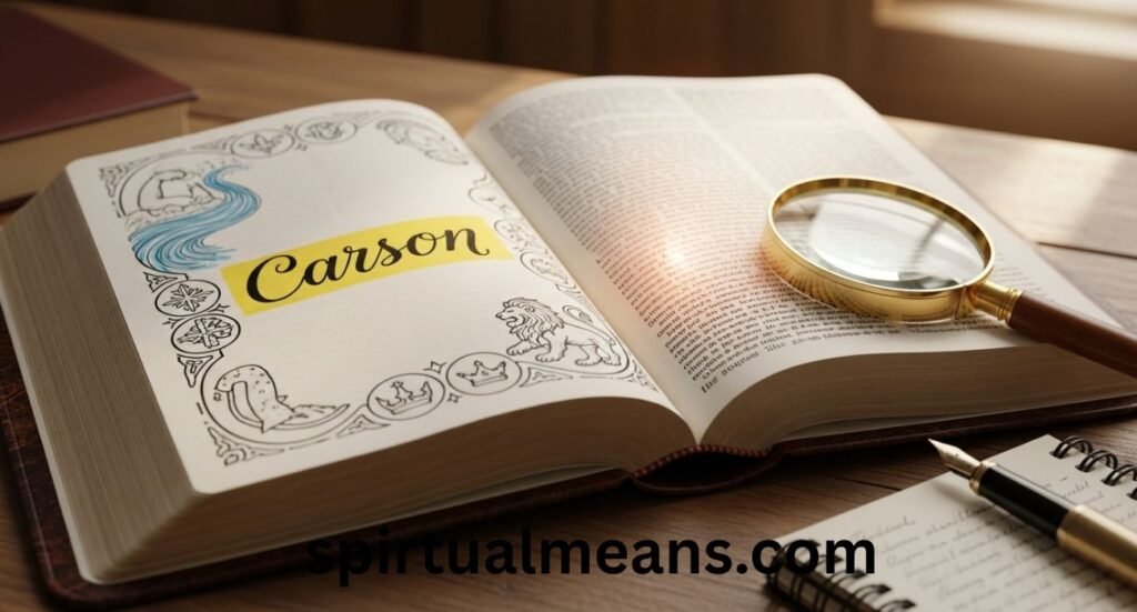 Carson Meaning in Bible: Discover Its Origins, Symbolism, and Spiritual Significance