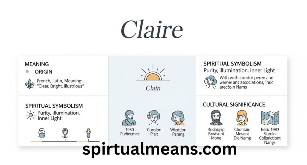 Claire Name Meaning: Origin, Spiritual Symbolism, and Cultural Significance
