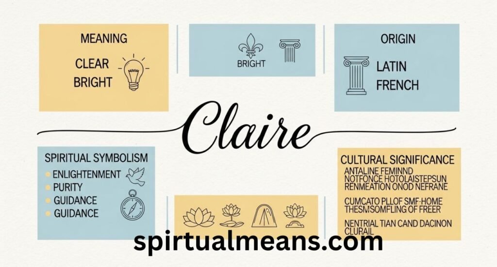 Claire Name Meaning: Origin, Spiritual Symbolism, and Cultural Significance