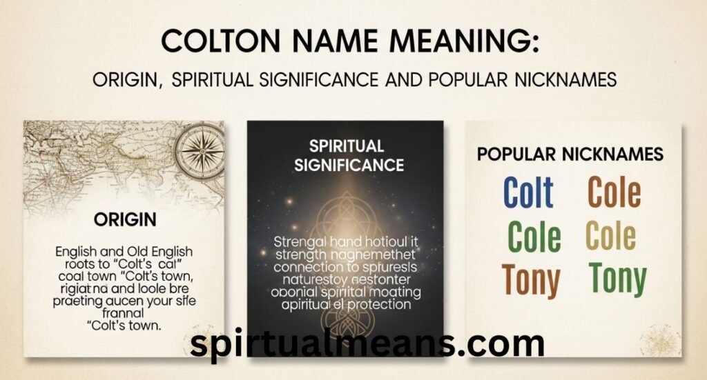 Colton Name Meaning: Origin, Spiritual Significance, and Popular Nicknames