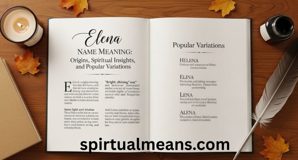 Elena Name Meaning: Origins, Spiritual Insights, and Popular Variations