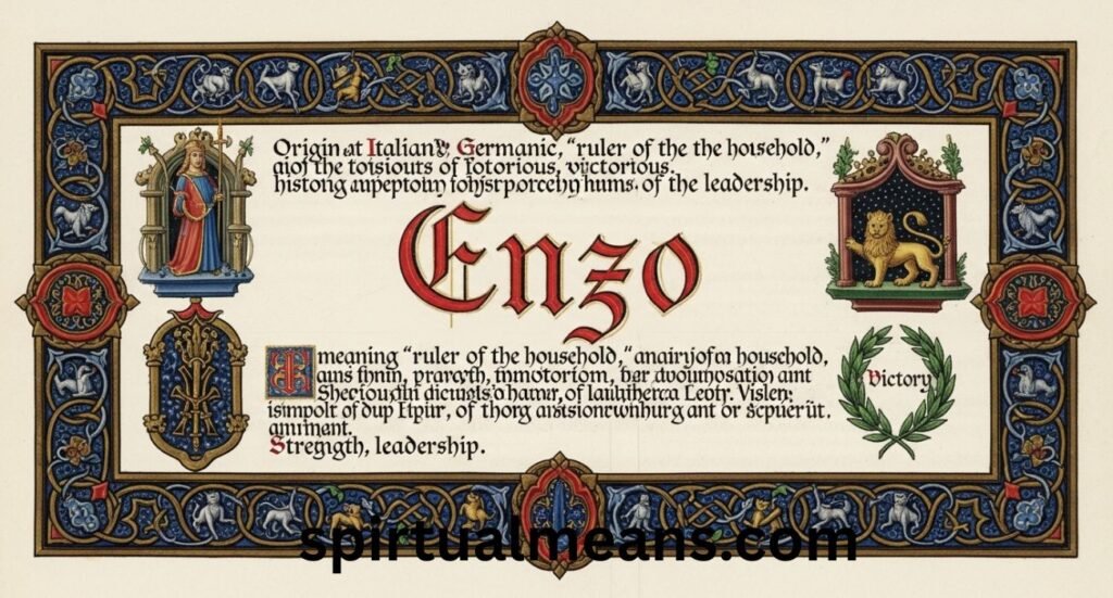Enzo Name Meaning: Origin, History, and Symbolism