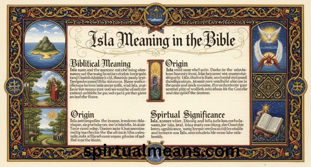 Isla Meaning in the Bible: A Complete Guide to Isla Biblical Meaning, Origin, and Spiritual Significance