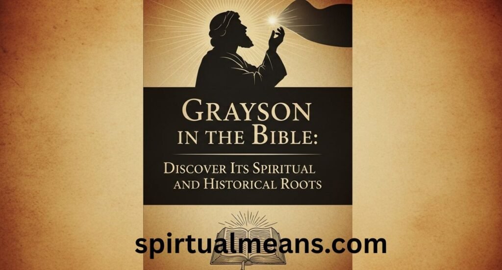 Meaning of Grayson in the Bible – Discover Its Spiritual and Historical Roots