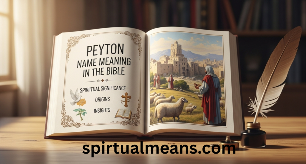 Peyton Name Meaning in the Bible: Spiritual Significance, Origins, and Insights