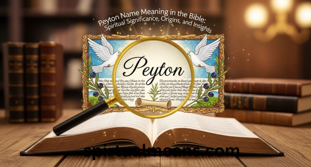 Peyton Name Meaning in the Bible: Spiritual Significance, Origins, and Insights