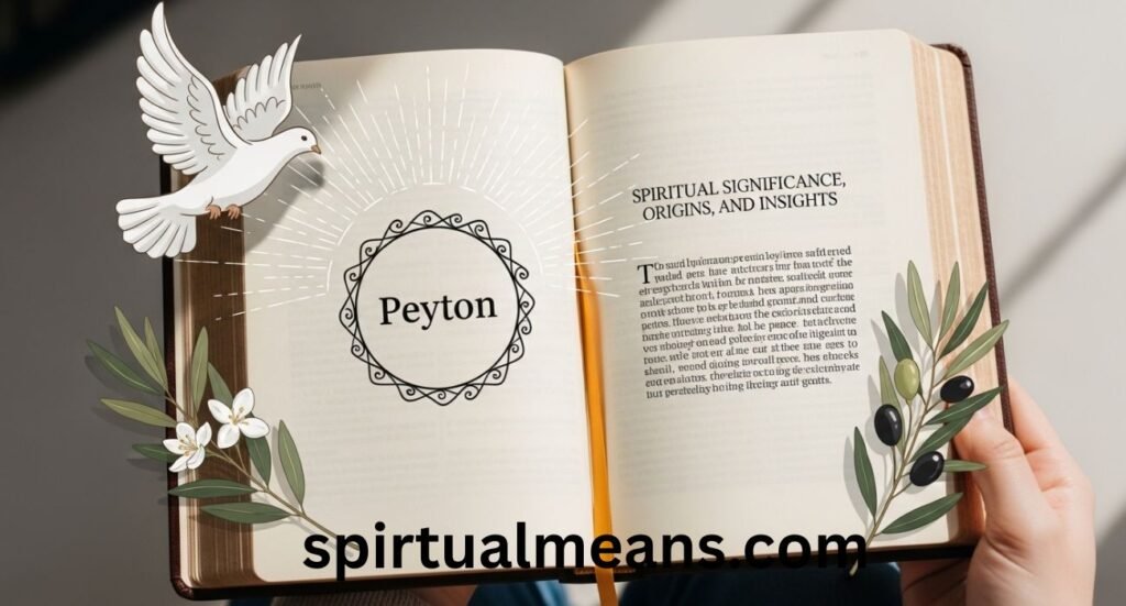 Peyton Name Meaning in the Bible: Spiritual Significance, Origins, and Insights