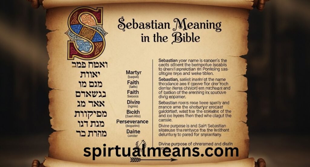 Sebastian Meaning in Bible: A Deep Look at Its Spiritual Roots, Hebrew Form, and True Significance
