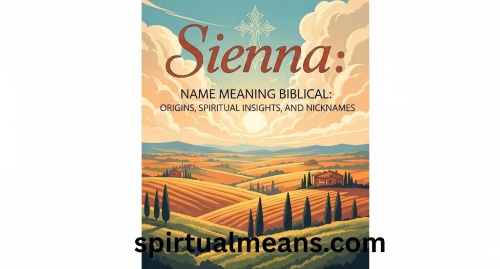 Sienna Name Meaning Biblical: Origins, Spiritual Insights, and Nicknames