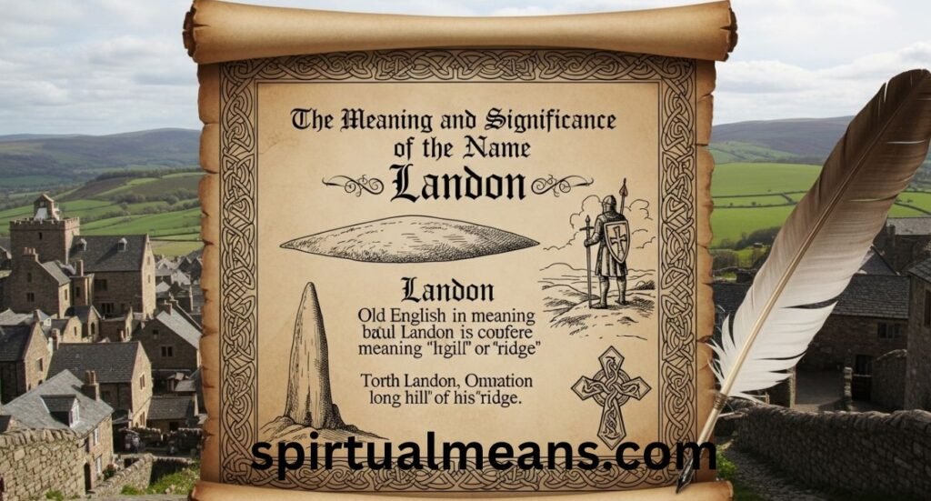 The Meaning and Significance of the Name “Landon”