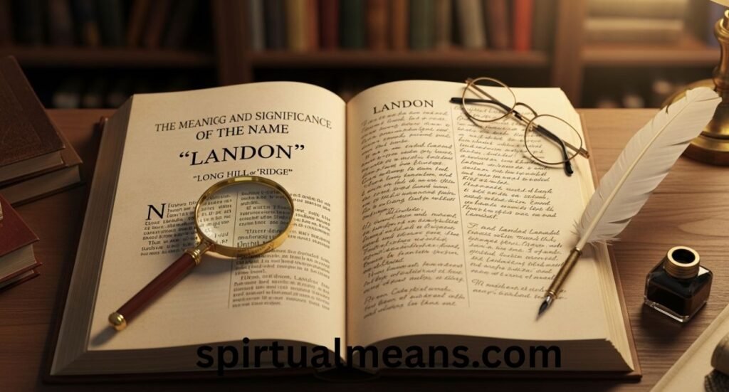 The Meaning and Significance of the Name “Landon”