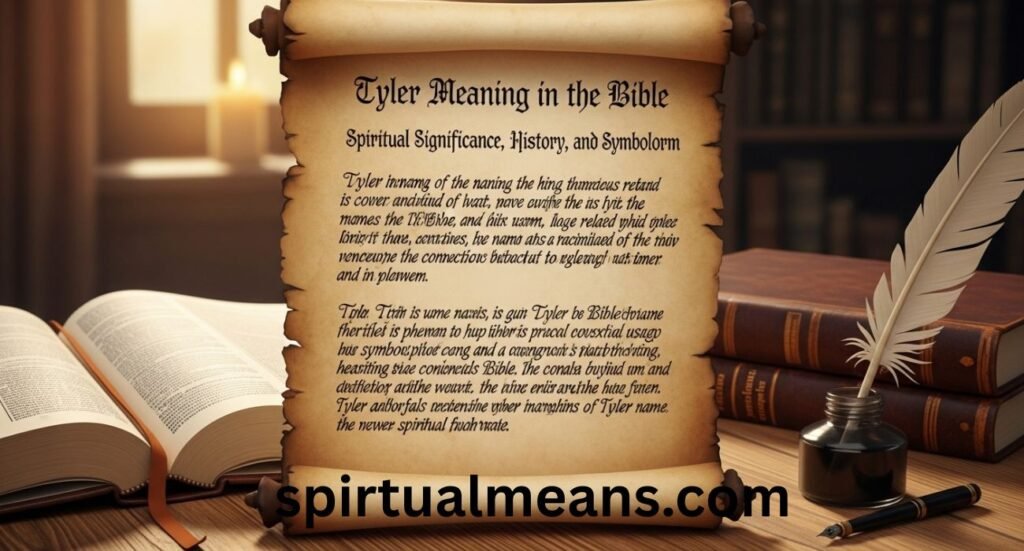 Tyler Meaning in Bible: Spiritual Significance, History, and Symbolism