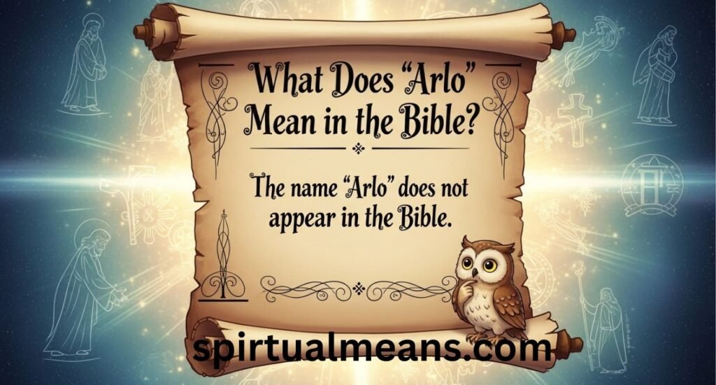 What Does “Arlo Mean in Bible”?