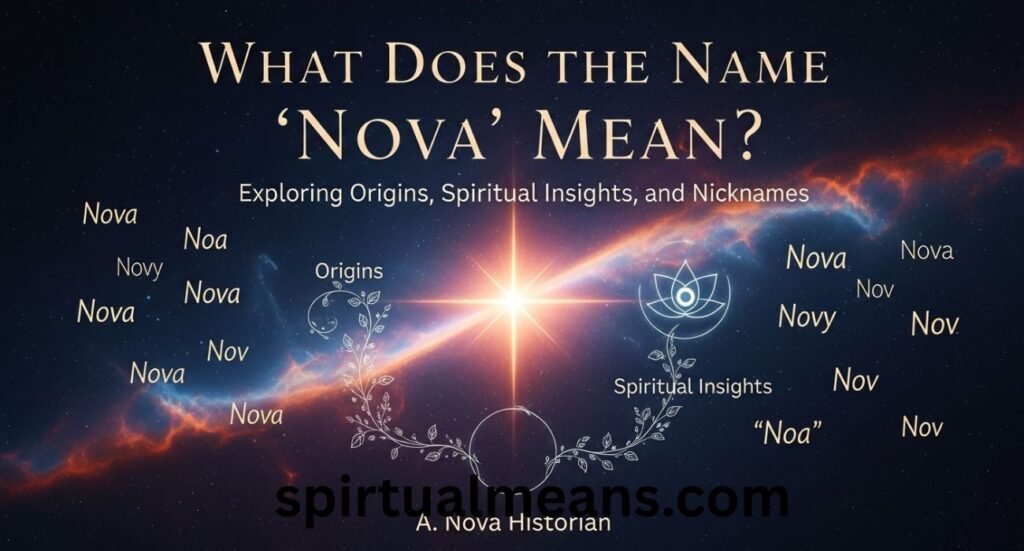 What Does the Name "Nova" Mean? Exploring Origins, Spiritual Insights, and Nicknames