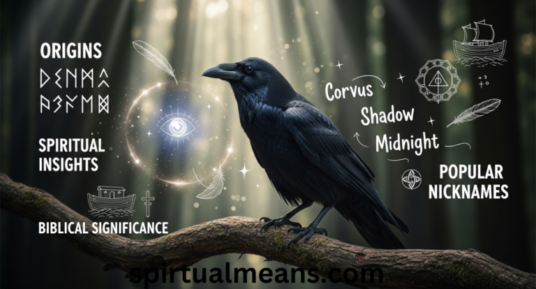 Raven Name Meaning: Origins, Spiritual Insights, Biblical Significance & Popular Nicknames