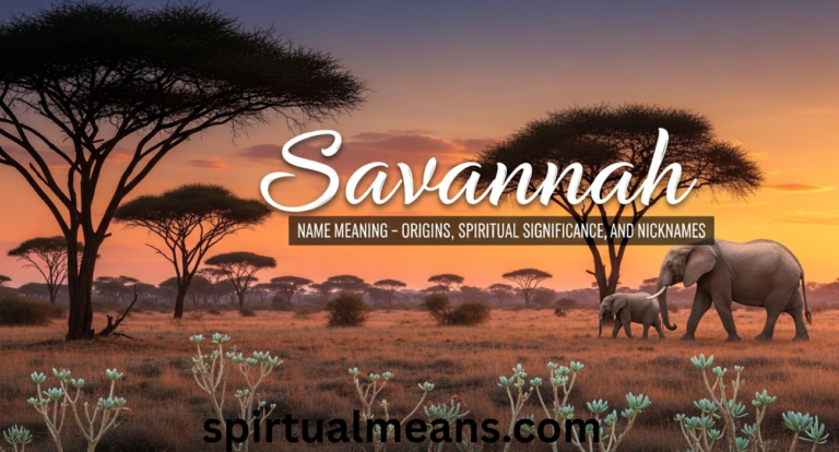 Savannah: Name Meaning – Origins, Spiritual Significance, and Nicknames