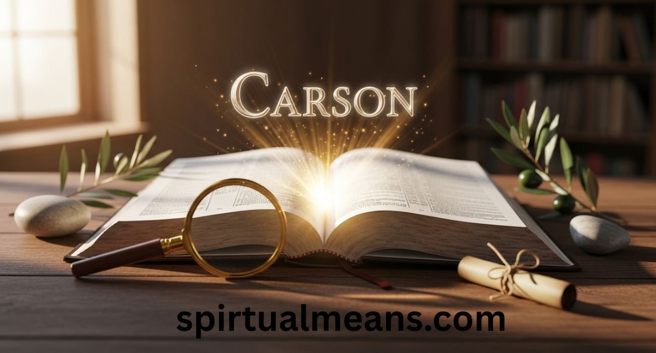 Carson Meaning in Bible: Discover Its Origins, Symbolism, and Spiritual Significance