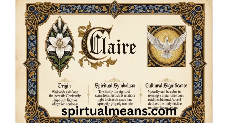 Claire Name Meaning: Origin, Spiritual Symbolism, and Cultural Significance