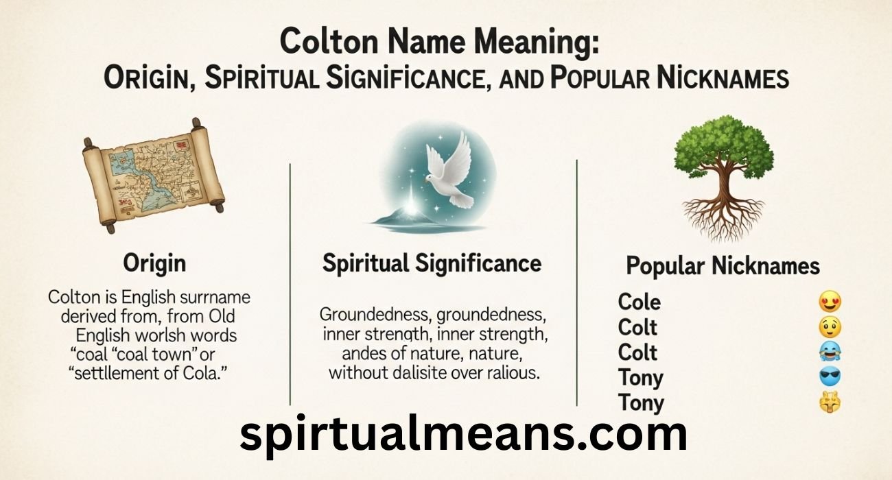 Colton Name Meaning: Origin, Spiritual Significance, and Popular Nicknames