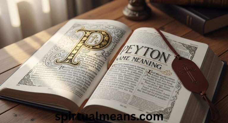 Peyton Name Meaning in the Bible: Spiritual Significance, Origins, and Insights