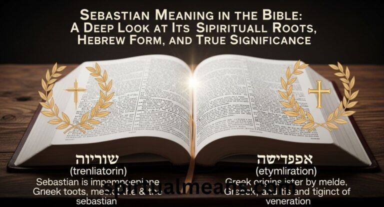 Sebastian Meaning in Bible: A Deep Look at Its Spiritual Roots, Hebrew Form, and True Significance