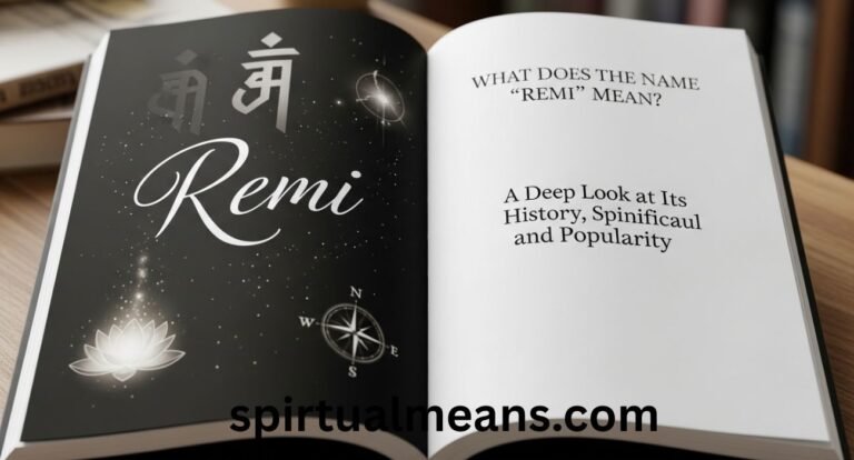 What Does the Name "Remi" Mean? A Deep Look at Its History, Spiritual Significance, and Popularity